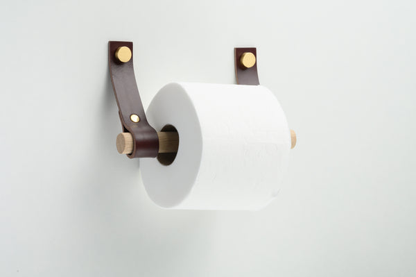 leather toilet paper holder st chestnut