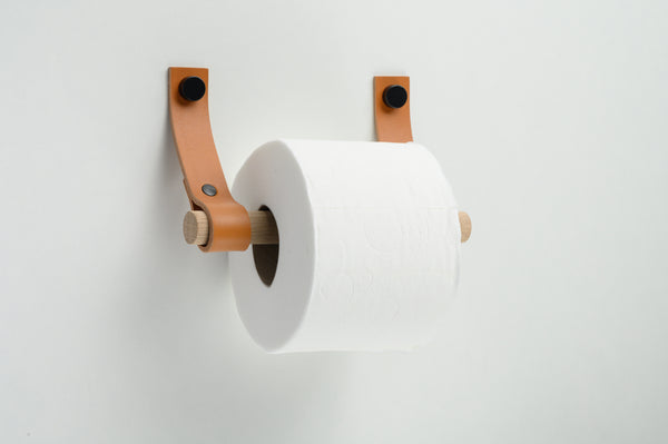 leather toilet paper holder st honey