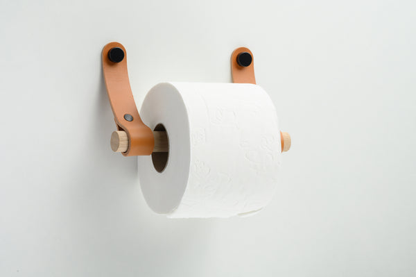 leather toilet paper holder rd honey