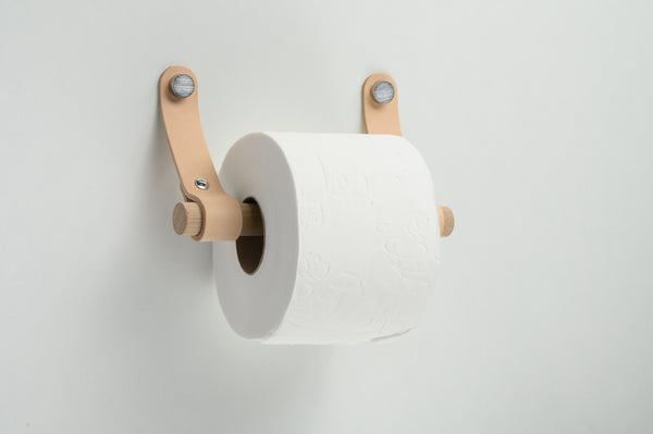 leather toilet paper holder rd natural