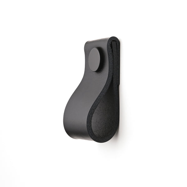 black wide leather drawer pulls, leather cabinet pulls, leather pulls, Ledergriffe, poignees cuir