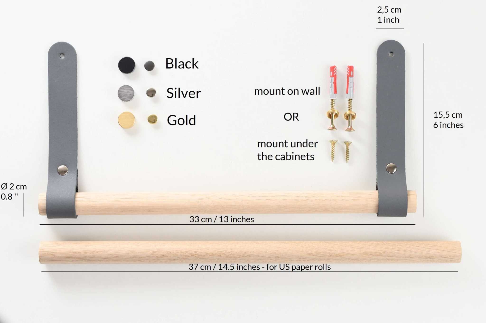 Papieren handdoekhouder