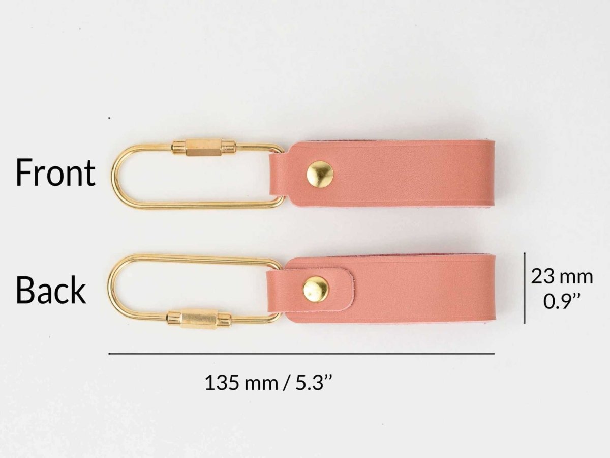 Personalized leather keychain