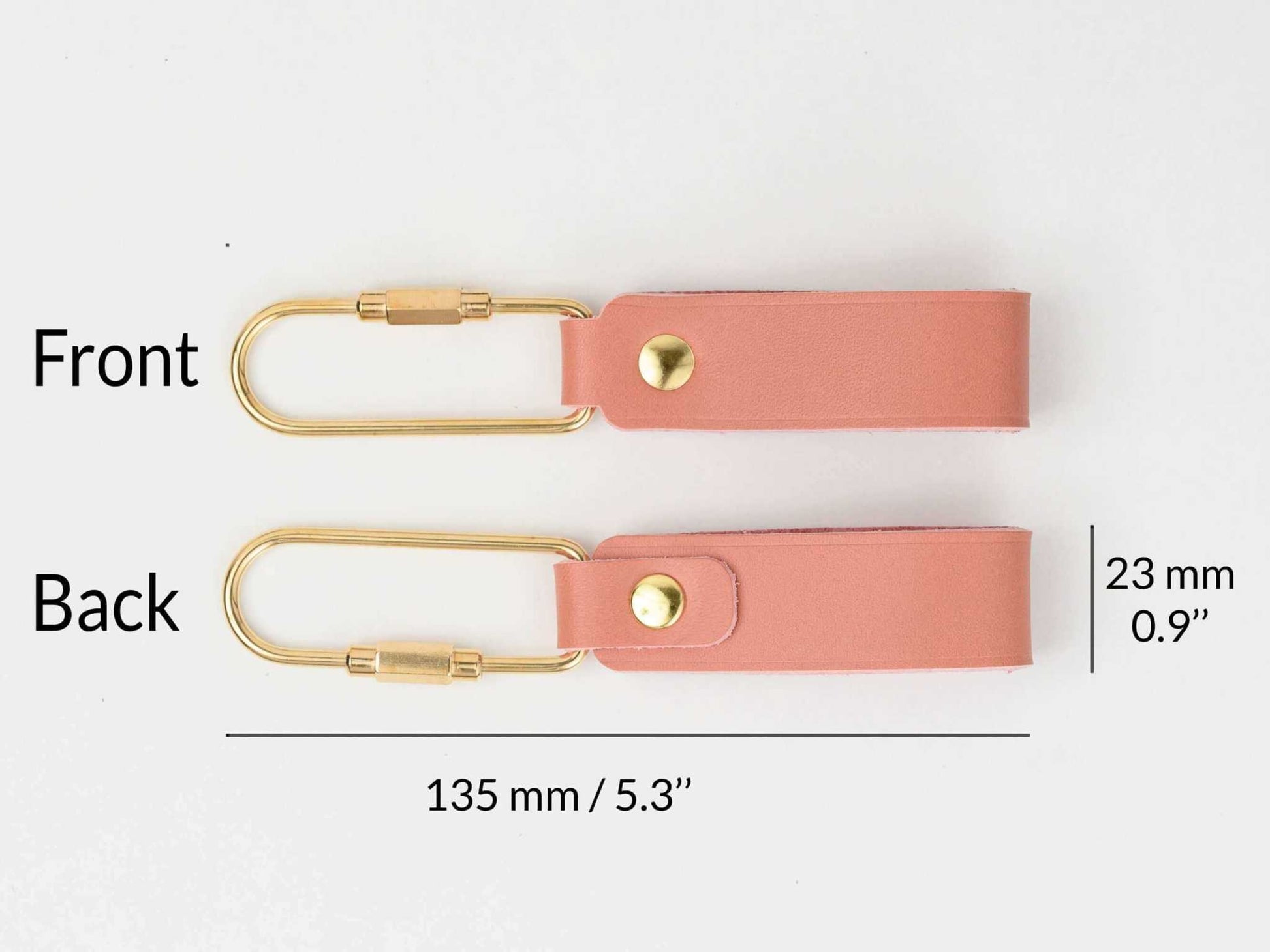 Gepersonaliseerde leren sleutelhanger