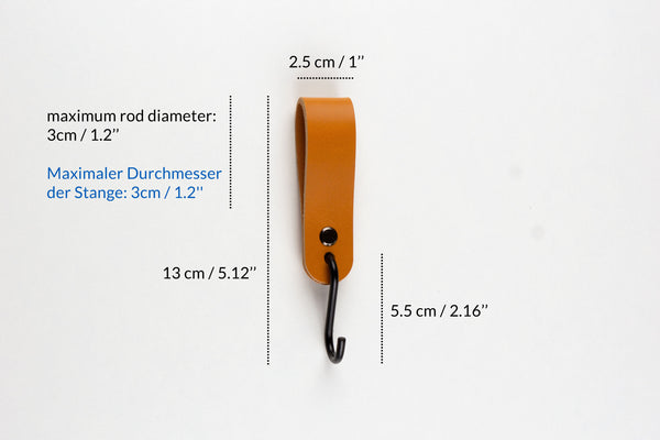 leather S hook, coat hook, wardobe hook, jeans hook, rod hanger