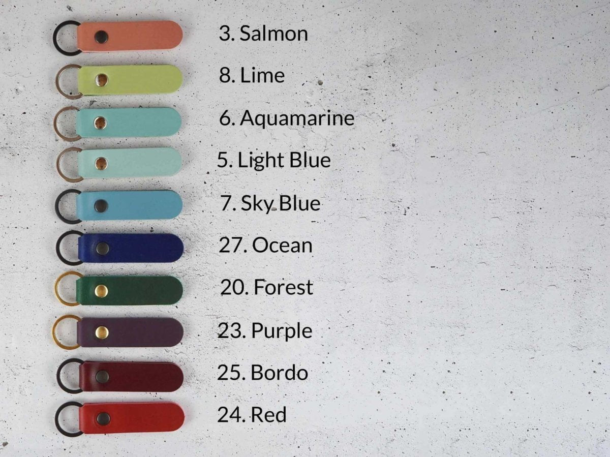 leather keychain, personalized, made in germany, italian leather