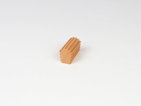 wood cabinet knob, ribbed design