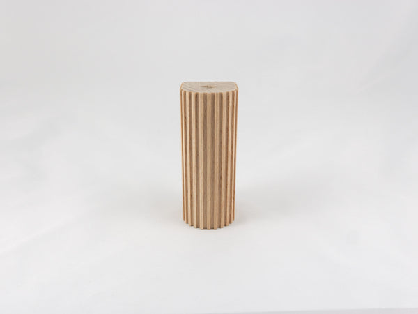 4x Fluted wood legs for cabinets, sofas, furniture