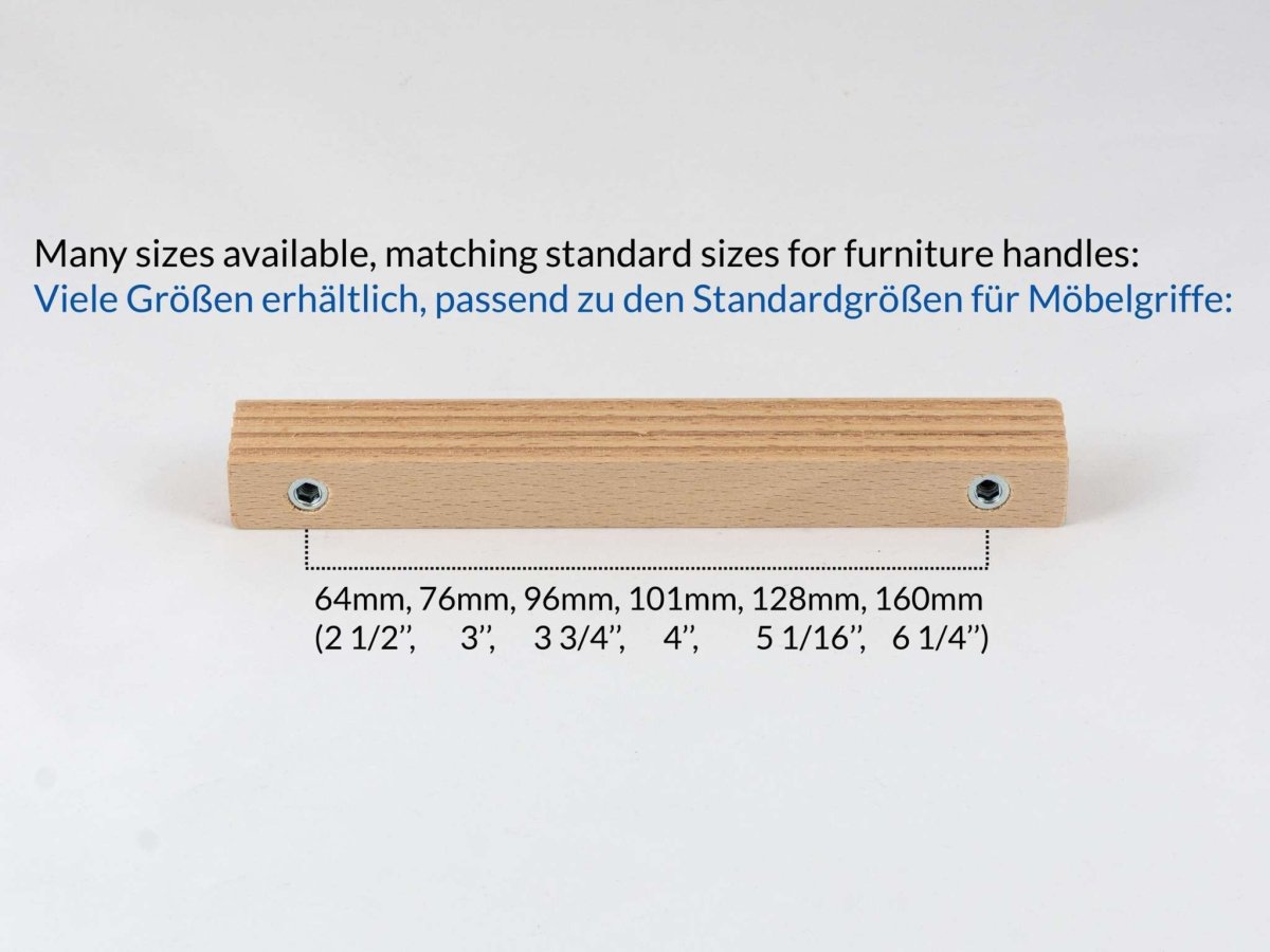 measurements for wood cabinet knob