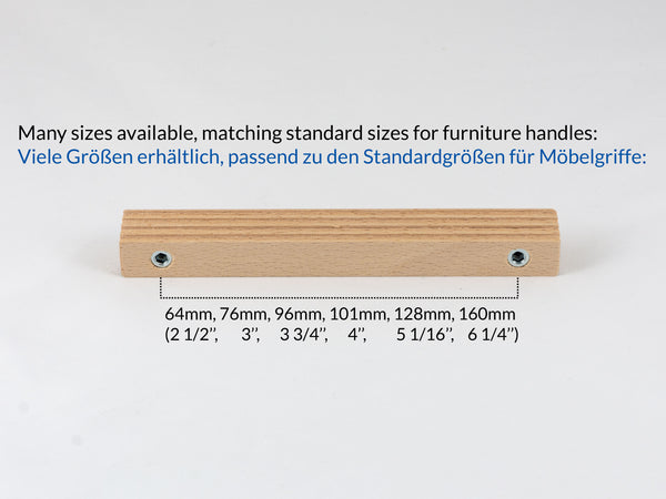 measurements for wood cabinet knob