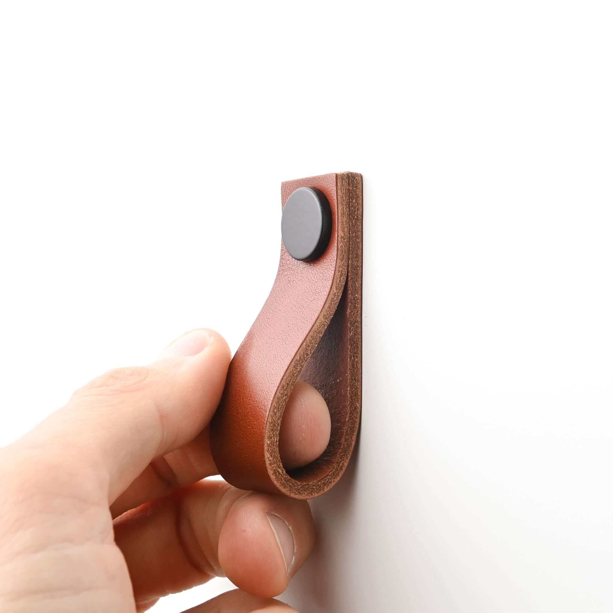 donkerbruine lederen ladegrepen 24 kleuren