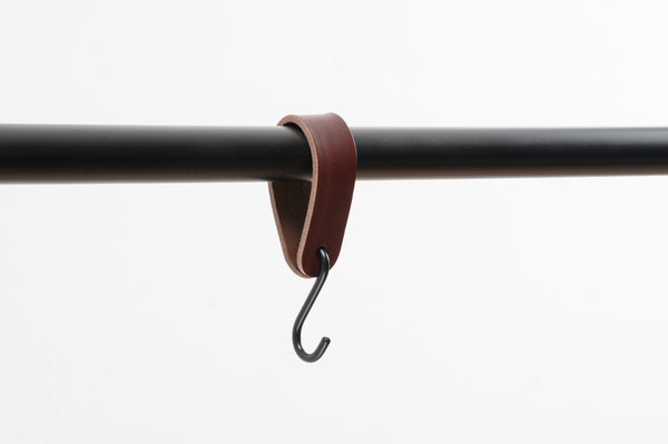 leather S-Hook, coat hook, wardrobe hook hanger