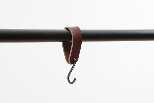 leather s hooks r chestnut brown