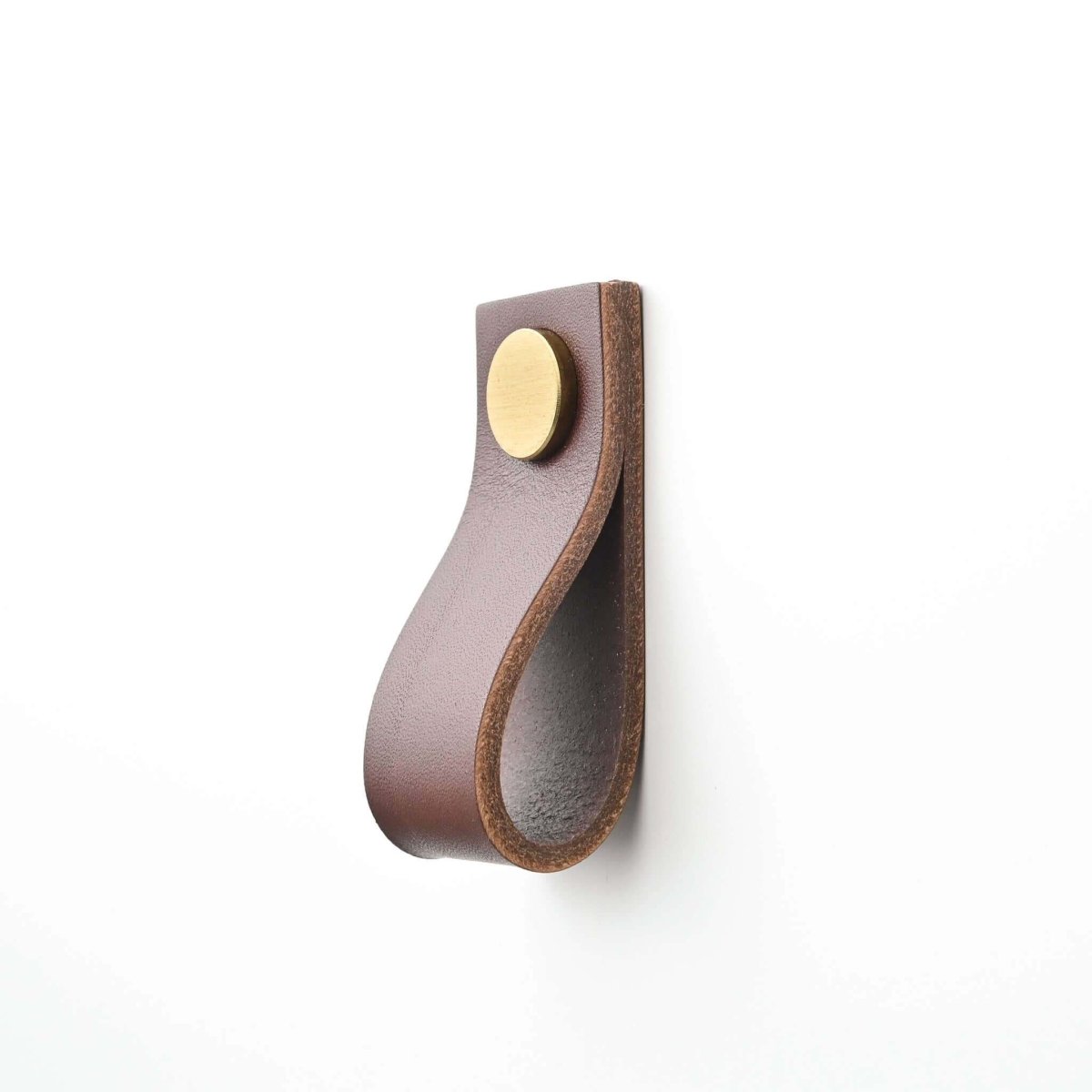 poignées en cuir marron châtain 24 couleurs