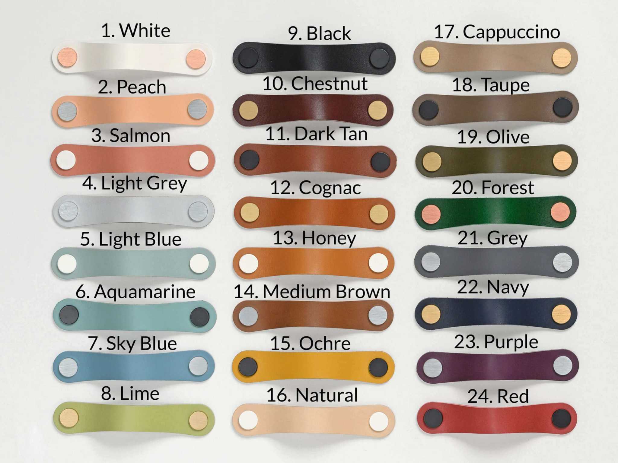 Leren ladegrepen / Infinity