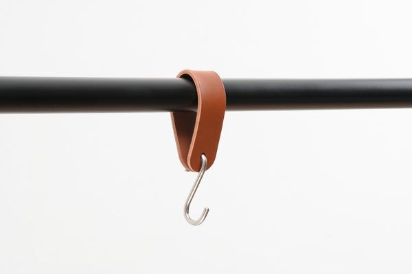 leather S-Hook, coat hook, wardrobe hook hanger