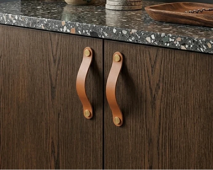 leather pulls for furniture, cabinet handle, rowzec design