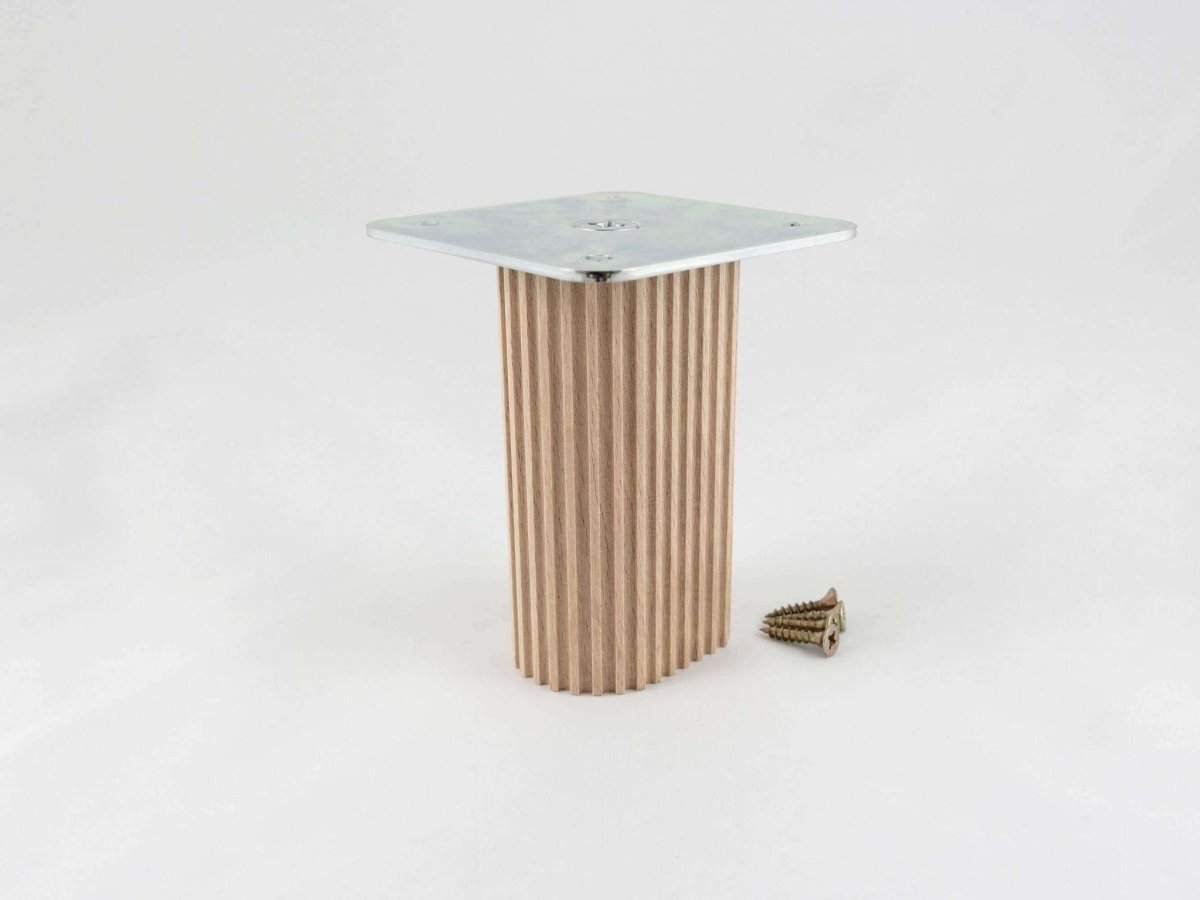 4x Wood legs for cabinets, sofas, furniture, Kallax, Besta