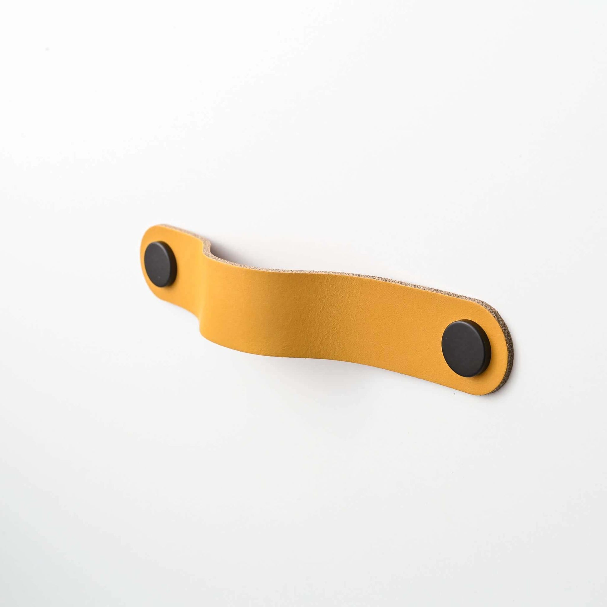 okerkleurige kleine ronde handgrepen van leer voor lades, handgrepen van leer voor kasten, handgrepen van leer, Ledergriffe, poignees cuir