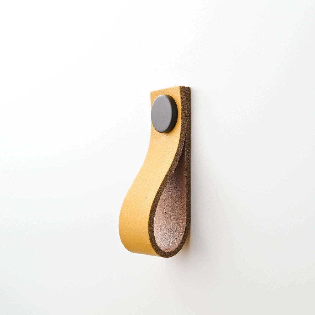 ochre leather drawer pulls 24 colors