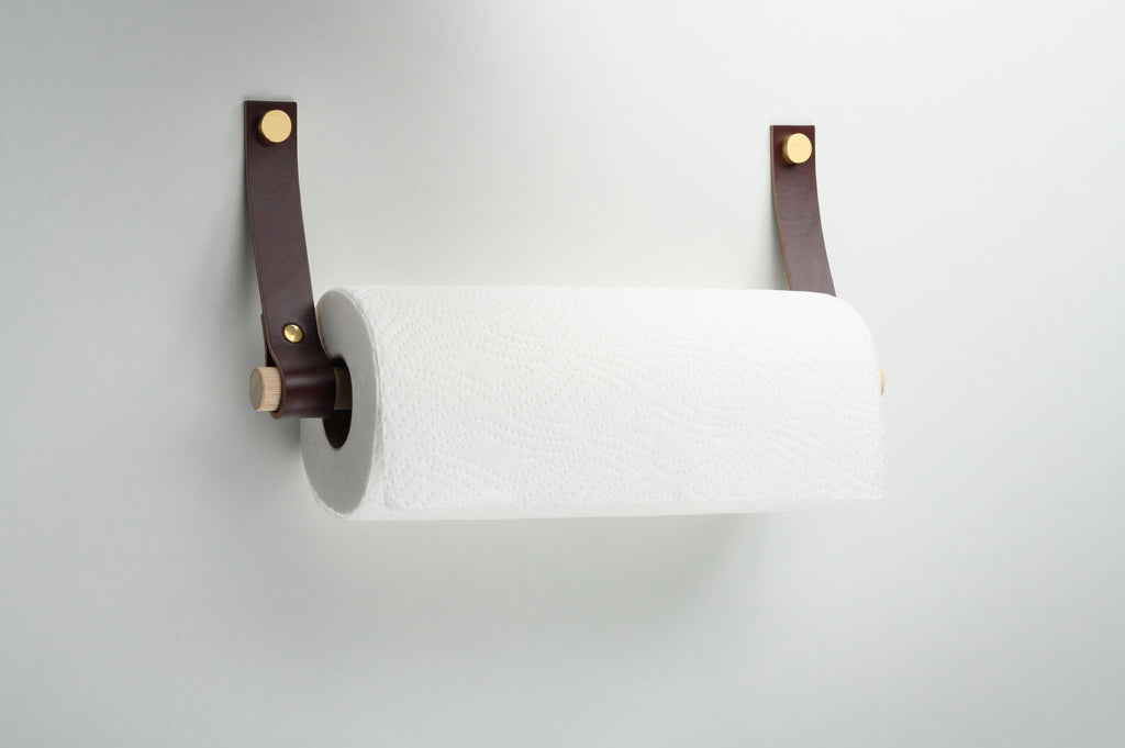 Paper towel holder for large workshop paper towel rolls by