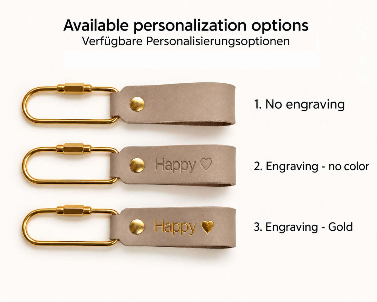Personalisierter Leder-Schlüsselanhänger
