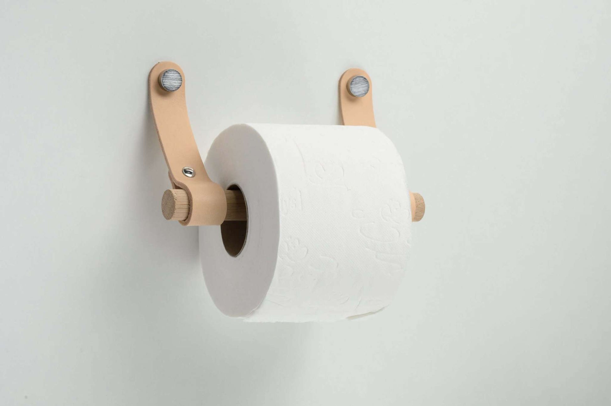 lederen toiletrolhouder rd naturel