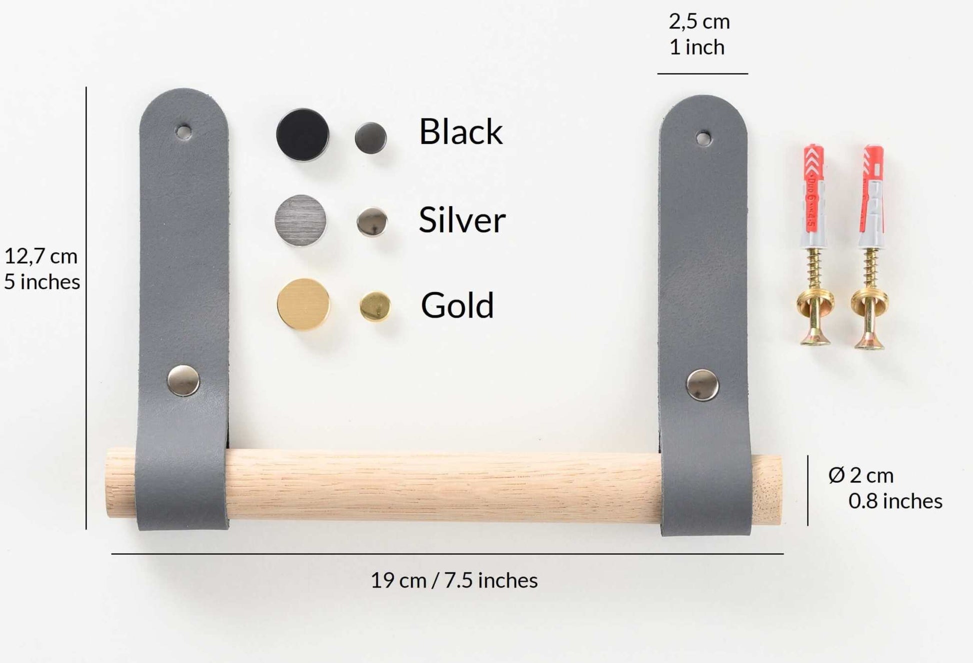 lederen toiletrolhouder rd installatie