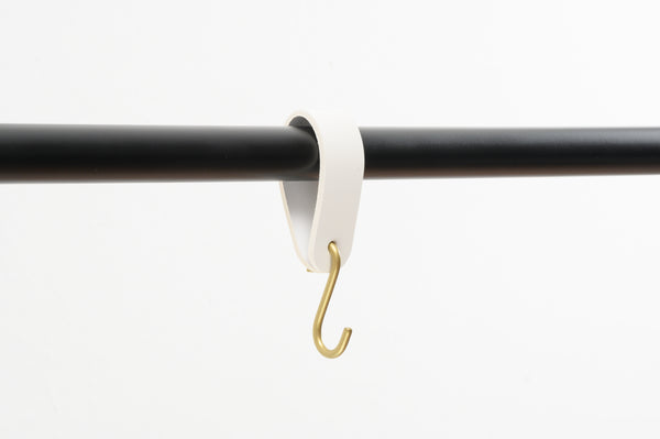 leather S-Hook, coat hook, wardrobe hook hanger