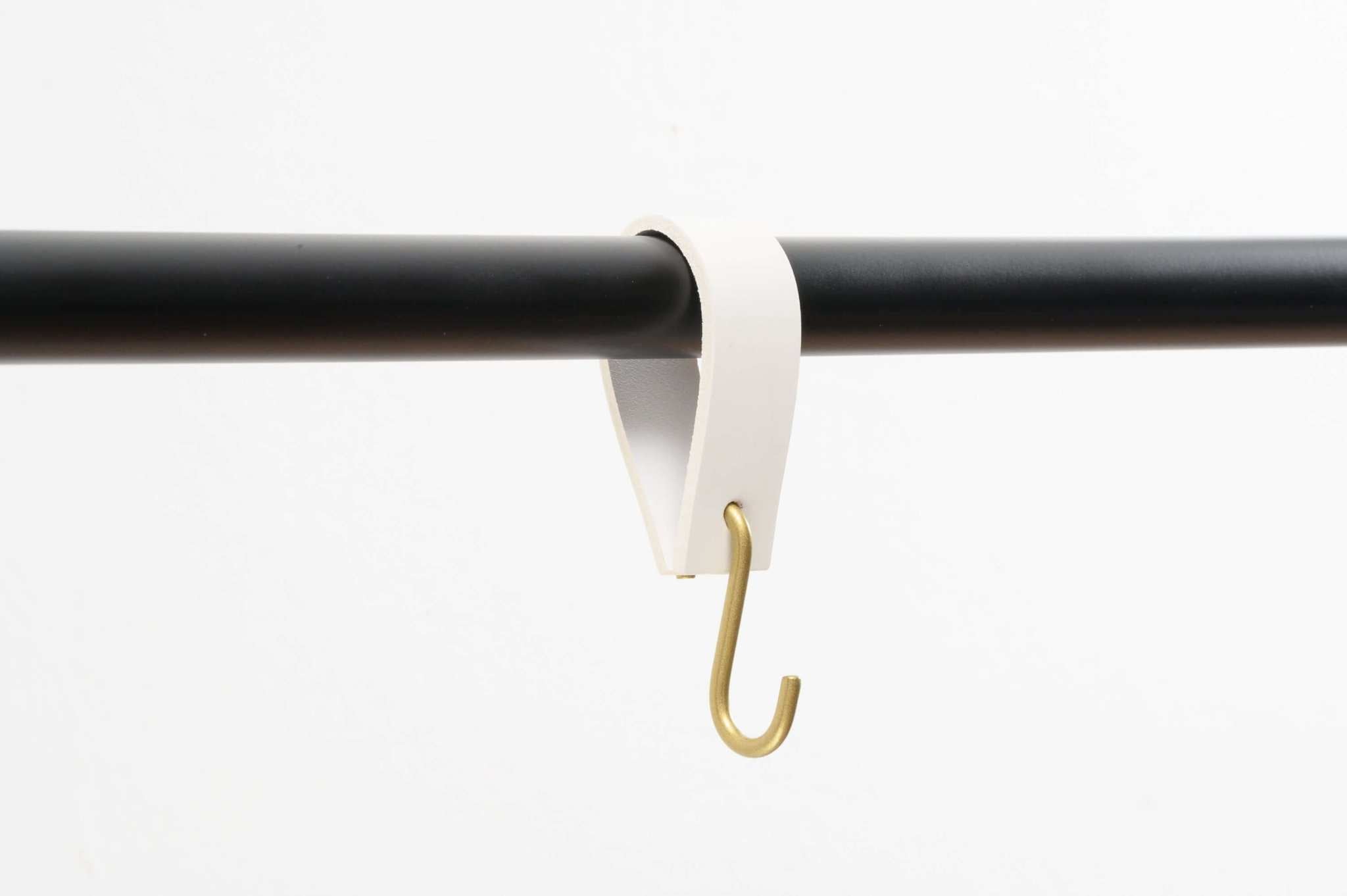 leren haak, kapstokhaak, kledinghaak