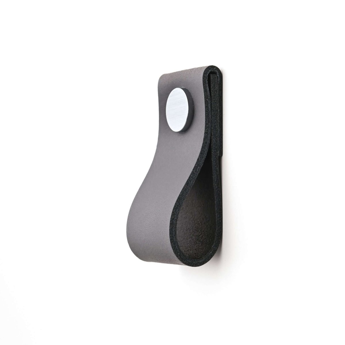 grey wide leather drawer pulls, leather cabinet pulls, leather pulls, Ledergriffe, poignees cuir