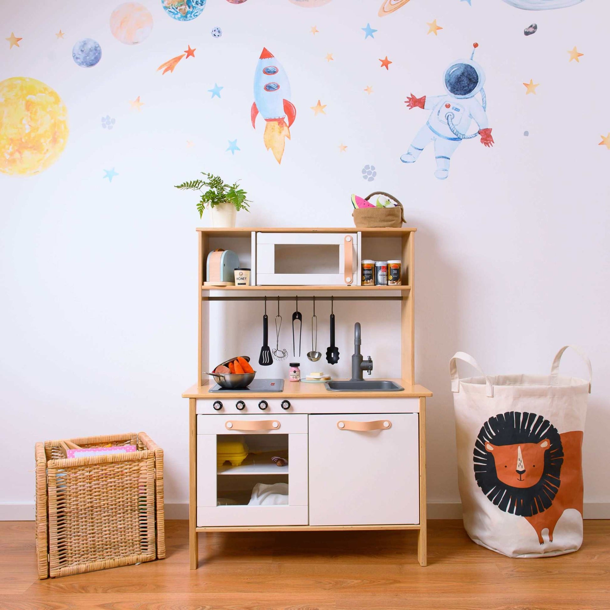 lederen handgrepen voor Ikea Duktig, kinderspeelkeuken