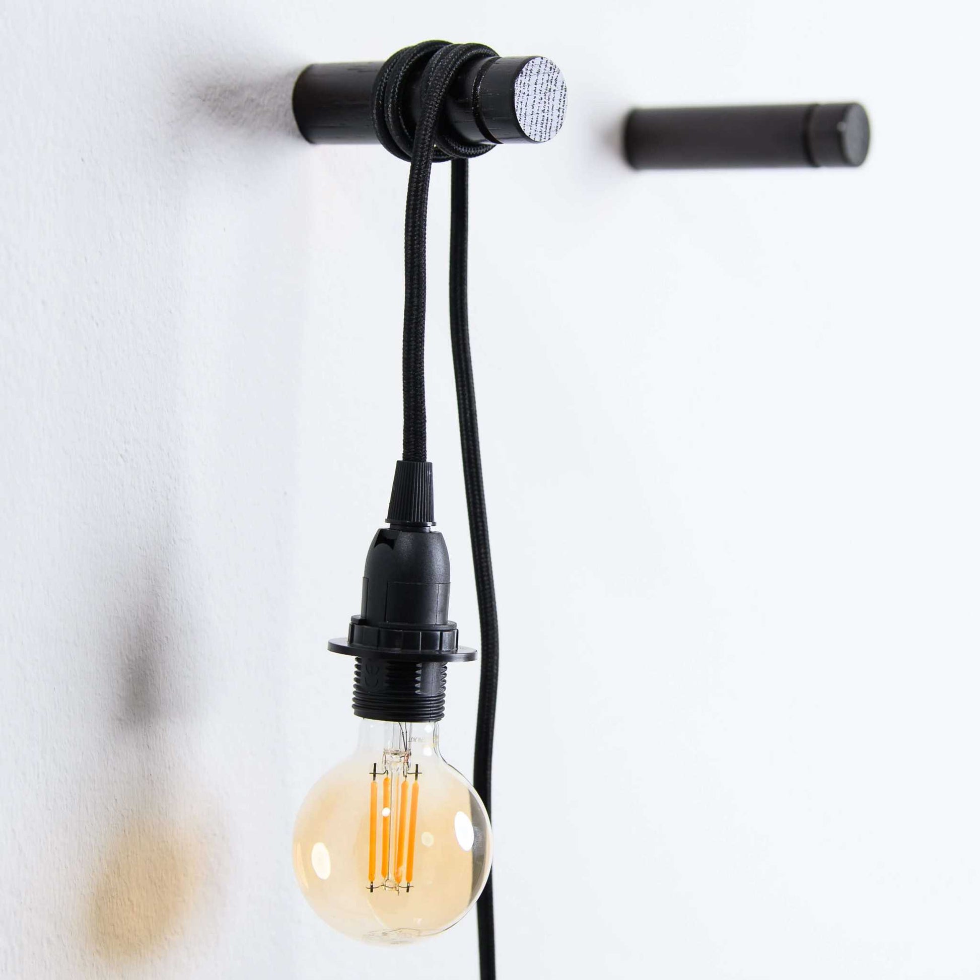 lamp houten wandhaak