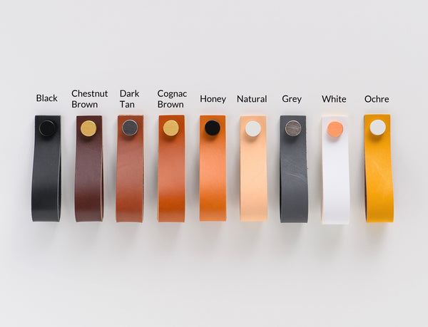 leather curtain rod holder all colors
