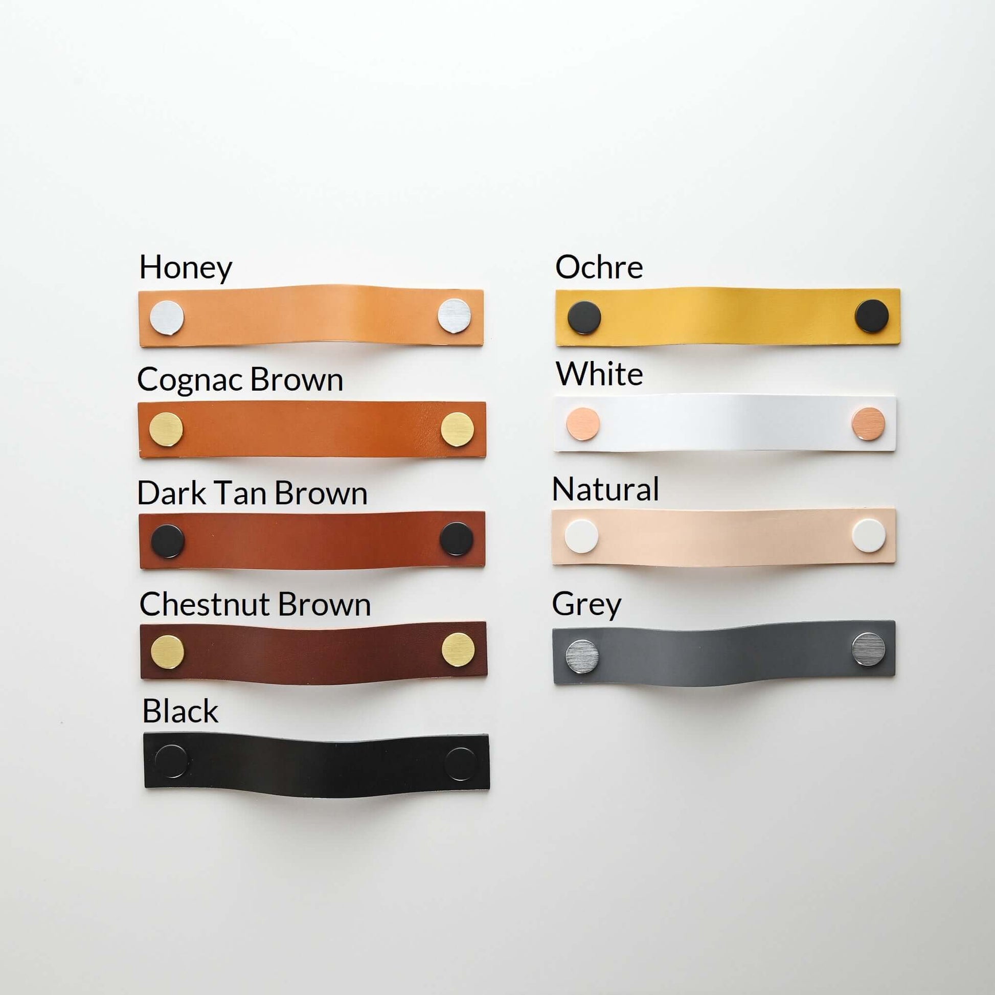 Leren ladegrepen voor Ikea DUktig, alle varianten